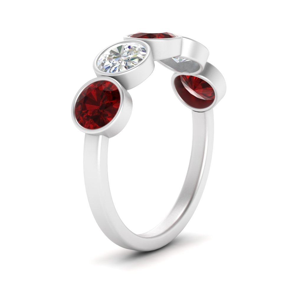 bezel-set-5-round-ruby-wedding-ring-2-ct.-in-FD10558B-0.50CTGRUDR-NL-WG