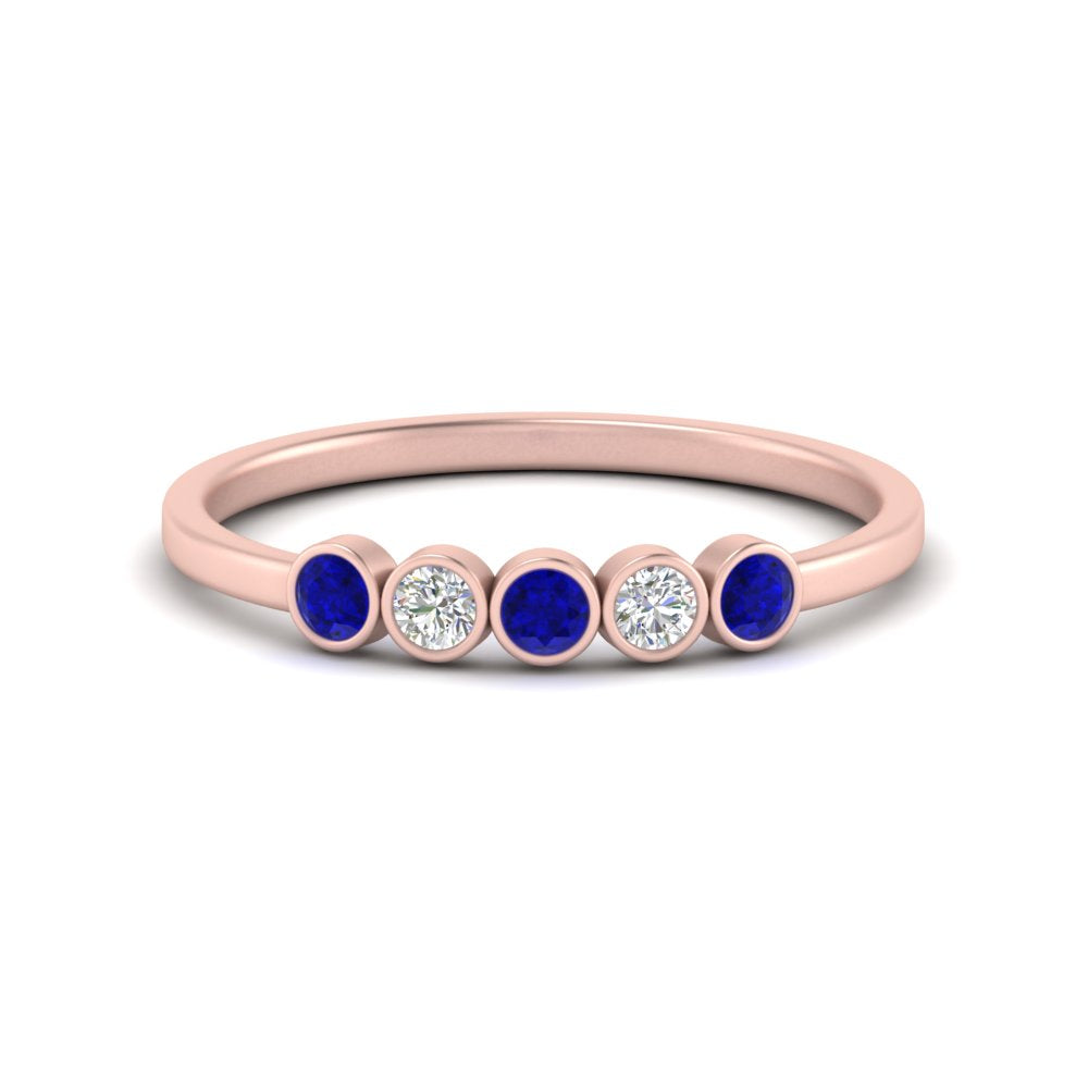 bezel-set-5-round-sapphire-wedding-ring-0.25-ct.-in-FD10558B-0.05CTGSABL-NL-RG