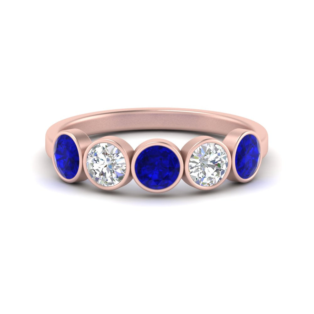 bezel-set-5-round-sapphire-wedding-ring-1.50-carat-in-FD10558B-0.30CTGSABL-NL-RG