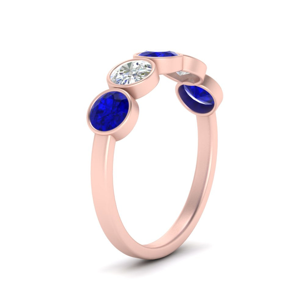 bezel-set-5-round-sapphire-wedding-ring-1.50-carat-in-FD10558B-0.30CTGSABL-NL-RG