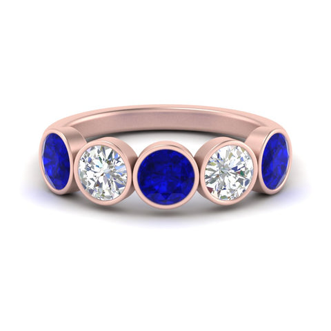 bezel-set-5-round-sapphire-wedding-ring-2-ct.-in-rose-gold-FD10558B-0.50CTGSABL-NL-RG.jpg?v=1757070531