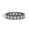 Load image into Gallery viewer, bezel-set-asscher-cut-diamond-eternity-band-in-black-gold-FDEWB10567AS-2.50CT-NL-BG