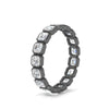 Load image into Gallery viewer, bezel-set-asscher-cut-diamond-eternity-band-in-black-gold-FDEWB10567AS-2.50CT-NL-BG
