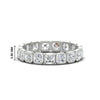 Load image into Gallery viewer, bezel-set-asscher-cut-diamond-eternity-band-in-white-gold-FDEWB10567AS-2.50CT-NL-WG