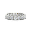 Load image into Gallery viewer, bezel-set-asscher-cut-diamond-eternity-band-in-white-gold-FDEWB10567AS-2.50CT-NL-WG