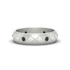 Load image into Gallery viewer, bezel-set-black-diamond-mens-wedding-band-in-white-gold-fdm1284gblack-nl-wg