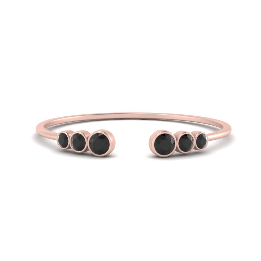 Bezel Set Open Stacking Rings