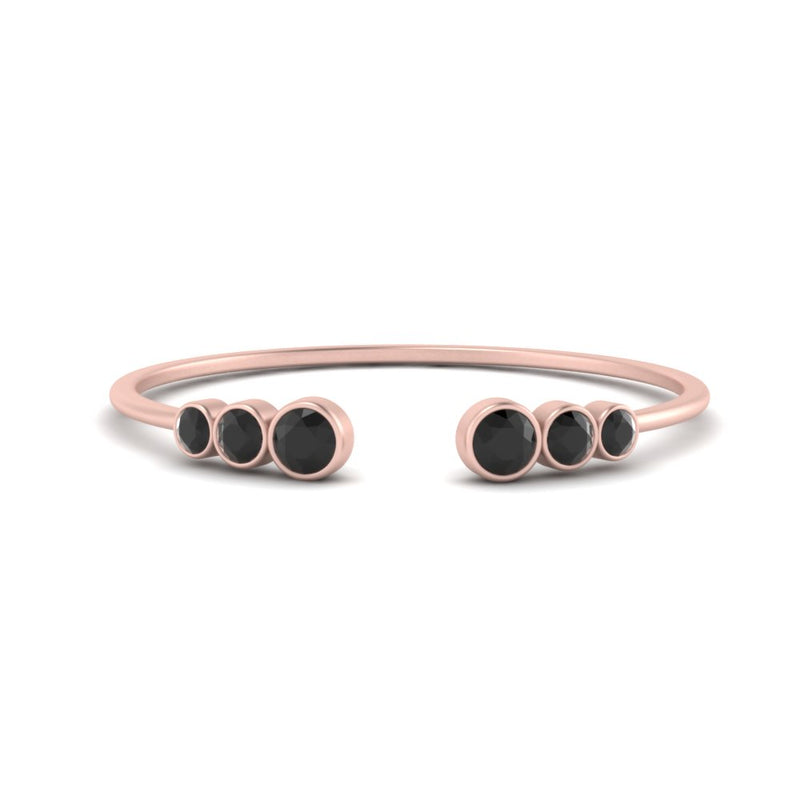 Bezel Set Open Stacking Rings