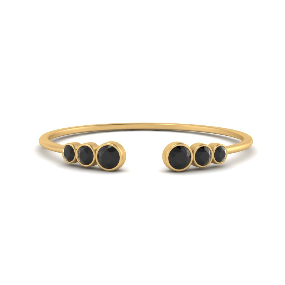 Bezel Set Open Stacking Rings