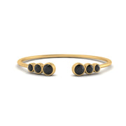 Bezel Set Open Stacking Rings