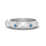 Load image into Gallery viewer, bezel-set-blue-topaz-mens-wedding-band-in-white-gold-fdm1284gicblto-nl-wg-hw
