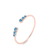 Load image into Gallery viewer, Bezel Set Open Stacking Rings