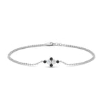 Load image into Gallery viewer, bezel-set-chain-bracelet-with-black-diamond-in-FDBRC9648GBLACKANGLE1-NL-WG
