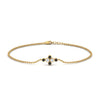 Load image into Gallery viewer, bezel-set-chain-bracelet-with-black-diamond-in-yellow-gold-FDBRC9648GBLACK-NL-YG