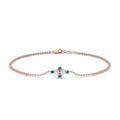 Thumbnail 45 - bezel-set-diamond-chain-bracelet-with-blue-topaz-in-rose-gold-FDBRC9648GICBLTO-NL-RG