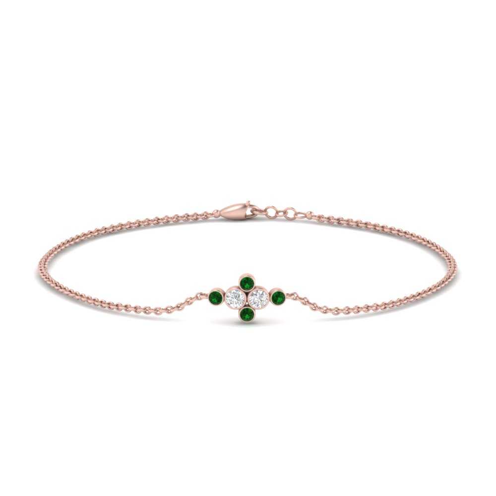 bezel-set-diamond-chain-bracelet-with-emerald-in-FDBRC9648GEMGRANGLE1-NL-RG