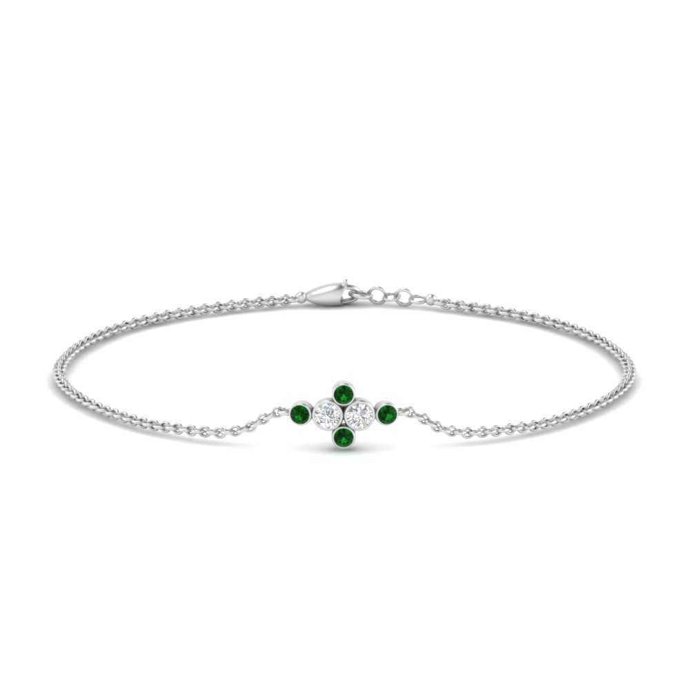 bezel-set-diamond-chain-bracelet-with-emerald-in-FDBRC9648GEMGRANGLE1-NL-WG