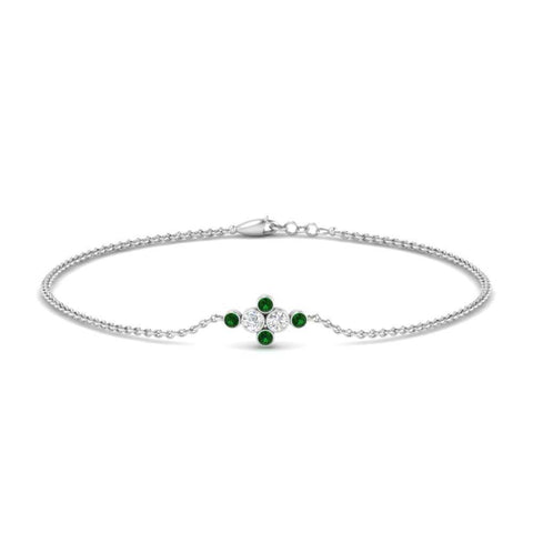 bezel-set-diamond-chain-bracelet-with-emerald-in-white-gold-FDBRC9648GEMGR-NL-WG