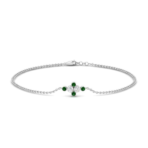 bezel-set-diamond-chain-bracelet-with-emerald-in-white-gold-FDBRC9648GEMGR-NL-WG