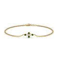 Thumbnail 31 - bezel-set-diamond-chain-bracelet-with-emerald-in-yellow-gold-FDBRC9648GEMGR-NL-YG