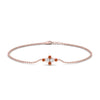 Load image into Gallery viewer, bezel-set-diamond-chain-bracelet-with-orange-sapphire-in-rose-gold-FDBRC9648GSAOR-NL-RG