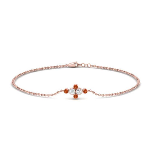 bezel-set-diamond-chain-bracelet-with-orange-sapphire-in-rose-gold-FDBRC9648GSAOR-NL-RG