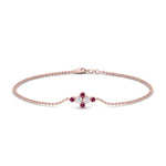 Load image into Gallery viewer, bezel-set-diamond-chain-bracelet-with-pink-sapphire-in-FDBRC9648GSADRPIANGLE1-NL-RG
