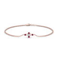 Thumbnail 15 - bezel-set-diamond-chain-bracelet-with-pink-sapphire-in-rose-gold-FDBRC9648GSADRPI-NL-RG