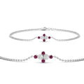 Thumbnail 16 - bezel-set-diamond-chain-bracelet-with-pink-sapphire-in-white-gold-FDBRC9648GSADRPIANGLE1-NL-WG