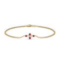 Thumbnail 19 - bezel-set-diamond-chain-bracelet-with-pink-sapphire-in-yellow-gold-FDBRC9648GSADRPI-NL-YG