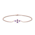 Thumbnail 51 - bezel-set-diamond-chain-bracelet-with-purple-topaz-in-rose-gold-FDBRC9648GVITO-NL-RG