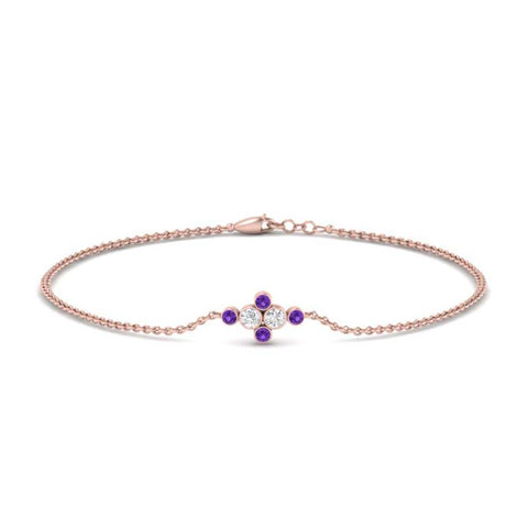 bezel-set-diamond-chain-bracelet-with-purple-topaz-in-rose-gold-FDBRC9648GVITO-NL-RG