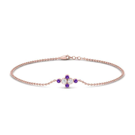 bezel-set-diamond-chain-bracelet-with-purple-topaz-in-rose-gold-FDBRC9648GVITO-NL-RG