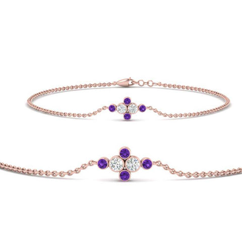 bezel-set-diamond-chain-bracelet-with-purple-topaz-in-rose-gold-FDBRC9648GVITOANGLE1-NL-RG
