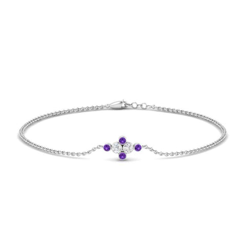 bezel-set-diamond-chain-bracelet-with-purple-topaz-in-white-gold-FDBRC9648GVITO-NL-WG