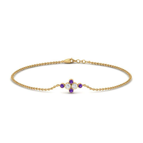 bezel-set-diamond-chain-bracelet-with-purple-topaz-in-yellow-gold-FDBRC9648GVITO-NL-YG