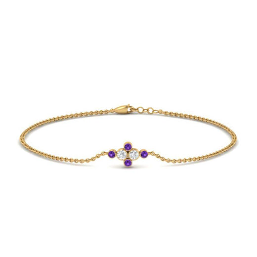 bezel-set-diamond-chain-bracelet-with-purple-topaz-in-yellow-gold-FDBRC9648GVITO-NL-YG