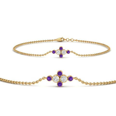 bezel-set-diamond-chain-bracelet-with-purple-topaz-in-yellow-gold-FDBRC9648GVITOANGLE1-NL-YG