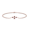 Load image into Gallery viewer, bezel-set-diamond-chain-bracelet-with-ruby-in-rose-gold-FDBRC9648GRUDR-NL-RG