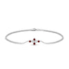Load image into Gallery viewer, bezel-set-diamond-chain-bracelet-with-ruby-in-white-gold-FDBRC9648GRUDR-NL-WG