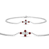 Load image into Gallery viewer, bezel-set-diamond-chain-bracelet-with-ruby-in-white-gold-FDBRC9648GRUDRANGLE1-NL-WG
