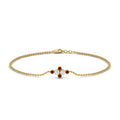 Thumbnail 37 - bezel-set-diamond-chain-bracelet-with-ruby-in-yellow-gold-FDBRC9648GRUDR-NL-YG