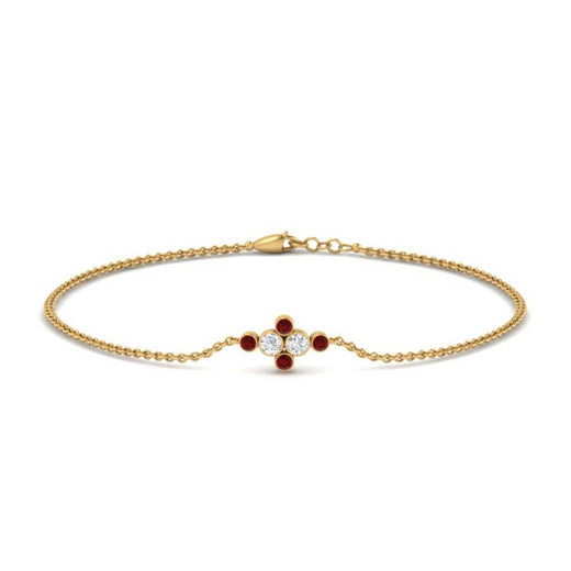 bezel-set-diamond-chain-bracelet-with-ruby-in-yellow-gold-FDBRC9648GRUDR-NL-YG