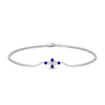 Load image into Gallery viewer, bezel-set-diamond-chain-bracelet-with-sapphire-in-FDBRC9648GSABLANGLE1-NL-WG
