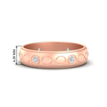 Load image into Gallery viewer, bezel-set-diamond-mens-wedding-band-in-rose-gold-fdm1284-nl-rg-hw
