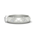 Load image into Gallery viewer, bezel-set-diamond-mens-wedding-band-in-white-gold-fdm1284-nl-wg-hw
