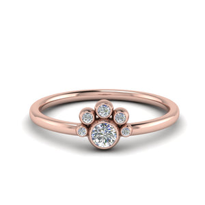 Bezel Set Emerald Stacking Ring