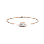 Load image into Gallery viewer, 0-50-ct-emerald-bezel-set-chain-bracelet
