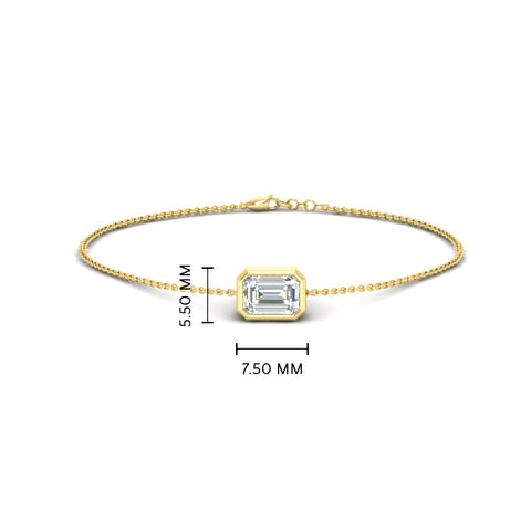bezel-set-emerald-cut-diamond-chain-bracelet-0.50-carat-in-yellow-gold-FD-BRC11133EMANGLE2-0.50CT-NL-YG-HW