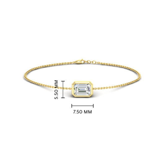 bezel-set-emerald-cut-diamond-chain-bracelet-0.50-carat-in-yellow-gold-FD-BRC11133EMANGLE2-0.50CT-NL-YG-HW